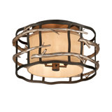 Adirondack Fabric Semi Flush Mount