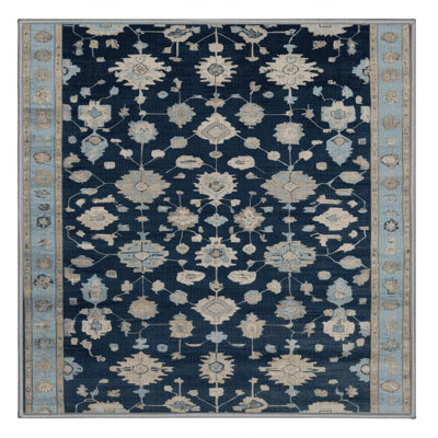 Machine Washable Overdyed Gray Area Rug