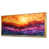 Toile avec cadre flottant or