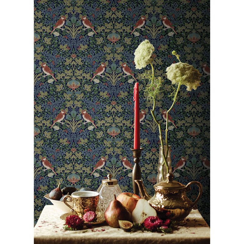 Papier peint adhésif Garden, Bleu