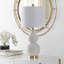Lampe standard ivoire 24,5 po Odette