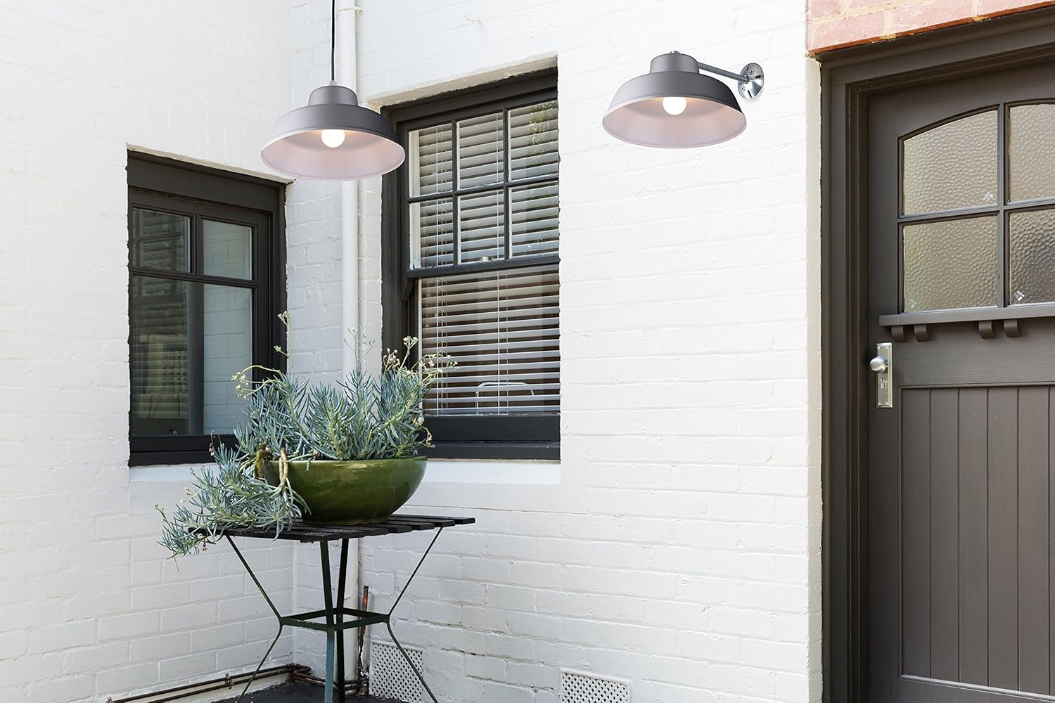 Hokku Designs All Weather Ceiling Or Wall Mount Light Fixture With ...