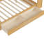 Lit de jour en bois naturel avec rangement efficace et bureau pour un espace de travail fonctionnel-1800190427