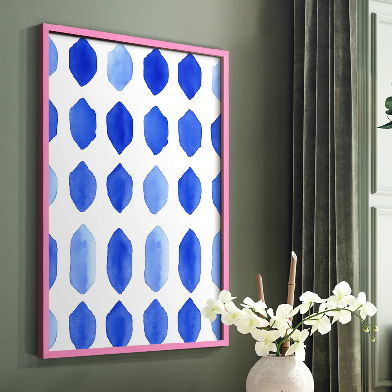 Abstract CDXIII Framed Print - Ready To Hang, 29" H x 23" W, Pink