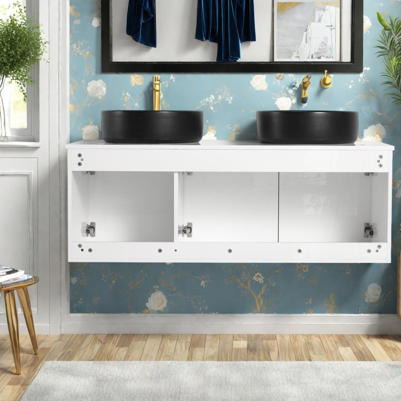 Meubles-lavabos modernes (comprend le meuble et le lavabo) - Salle de bain en contreplaqué de 48 pouces
