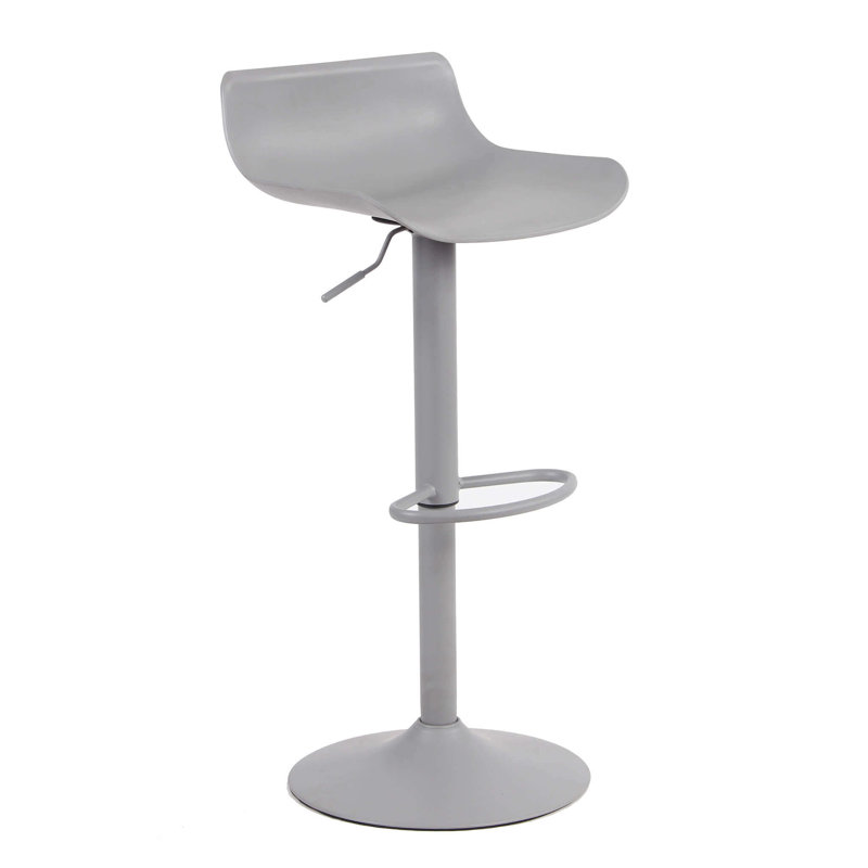 Kieralee Swivel Adjustable Height Counter Stool, Grey