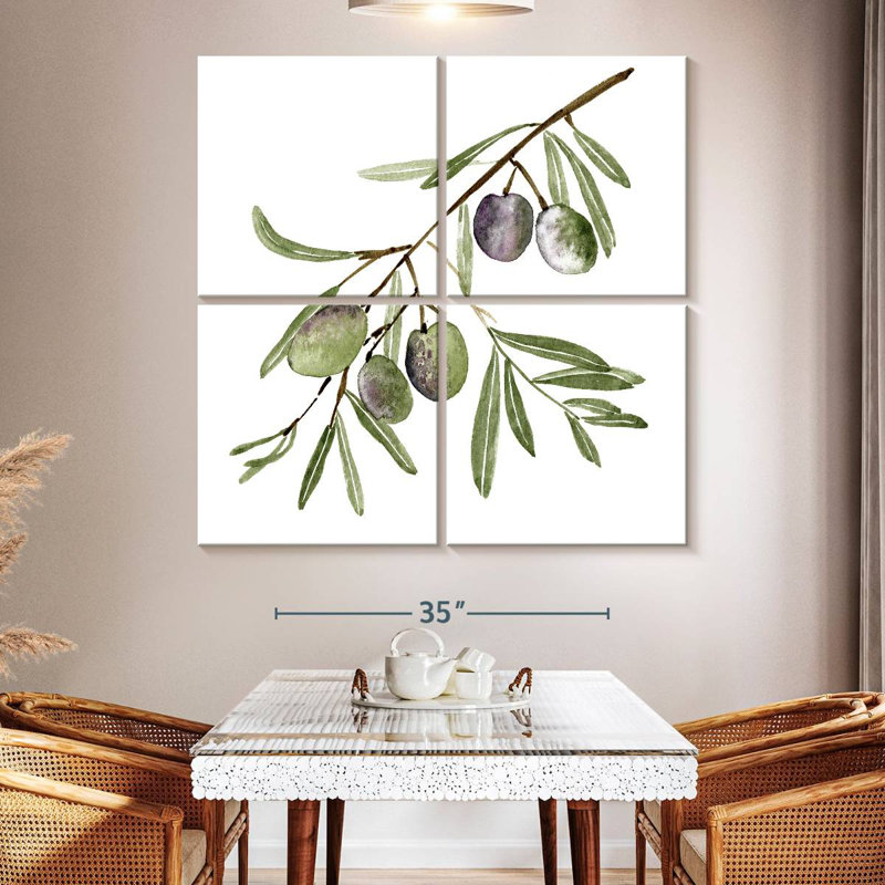 Branche d'olive fraîche Harnek I, H 50 po x l 50 po