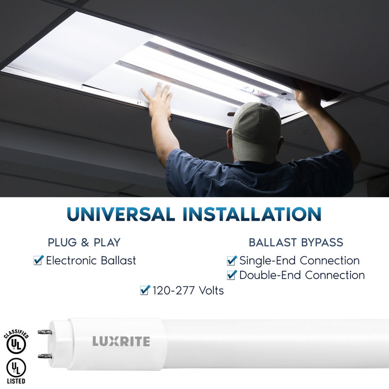 13 watts, ampoule à DEL T8 à intensité variable, culot G13 / bi-pin à changement de couleur sélectionnable