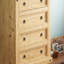 Natrone Solid Wood 80 cm W Chest of 4 Drawers