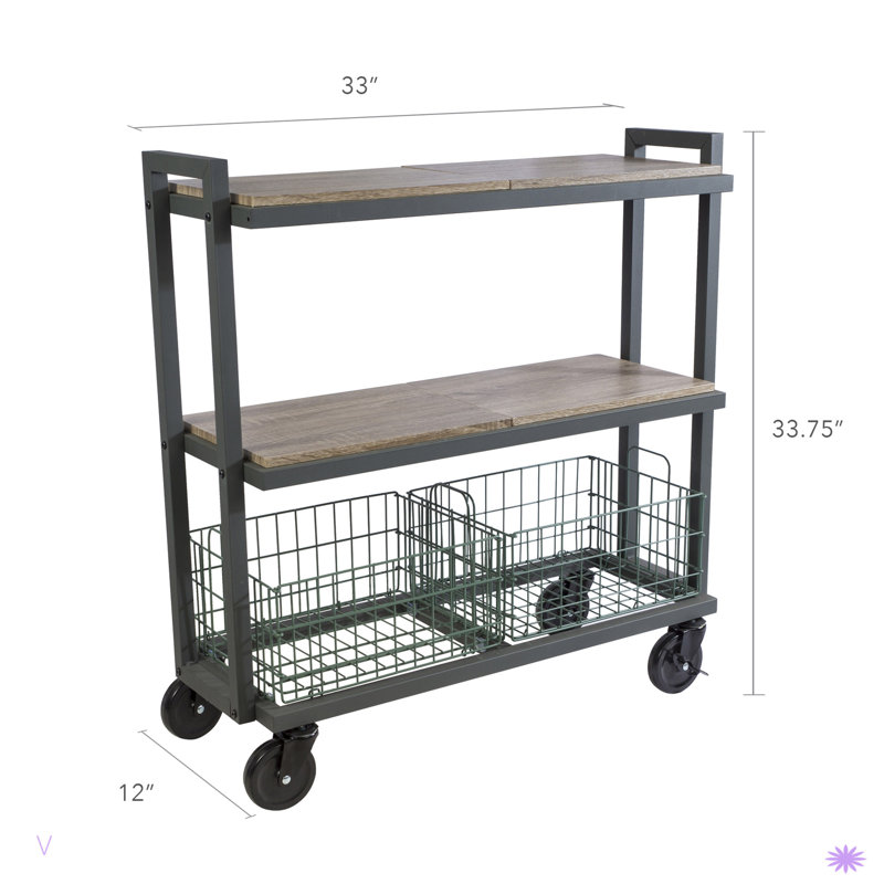 Système de chariot de cuisine à 3 niveaux, Vert