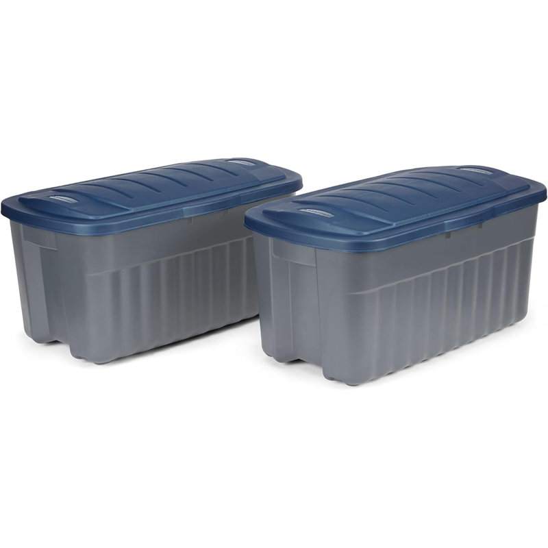 Sacs de rangement Rubbermaid Roughneck, 40 gallons, paquet de 2, indigo foncé métallique