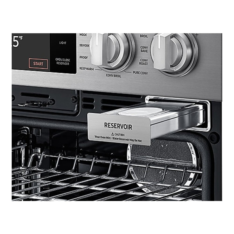 30" Double Wall Oven Steam, Silver