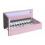 Lit plateforme tapissier simple avec ports USB et ceinture à DEL, avec lit gigogne-22896363