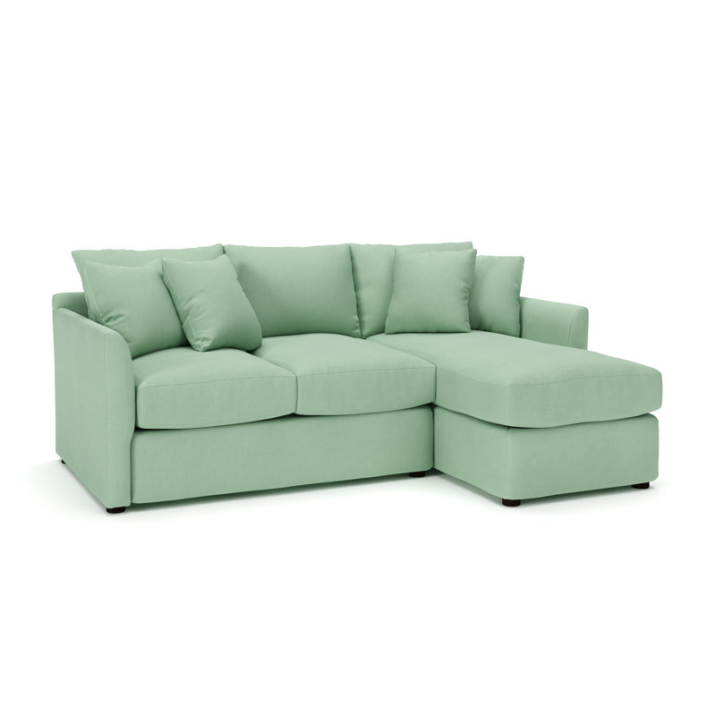 Cecelia Upholstered Sectional, Bayou Spray Canvas, Right Hand Facing
