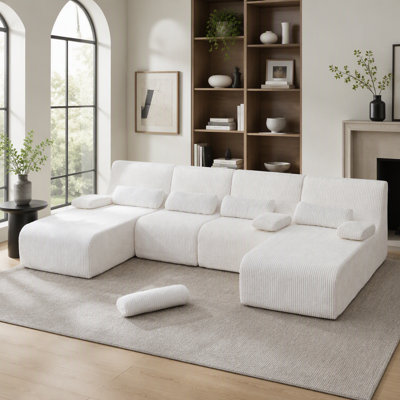 Canapé modulaire surdimensionné de 132,2 po