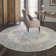Burnie Oriental Ivory/Pink Area Rug