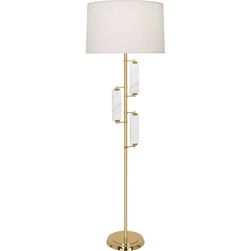 Alston Floor Lamp, Modern Brass