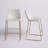 Upholstered Counter Stool with Metal Frame-50176433