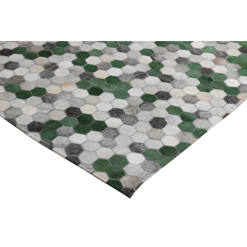 Tapis en cuir de vache, Rectangle 9 pi x 12 pi