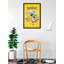  Sous licence officielle de pokémon - Evee Evolution - affiche d'art encadrée - 24 po x 36 po - Cadre en bois d'ingénierie robuste avec verre plexi - prêt à être accroché