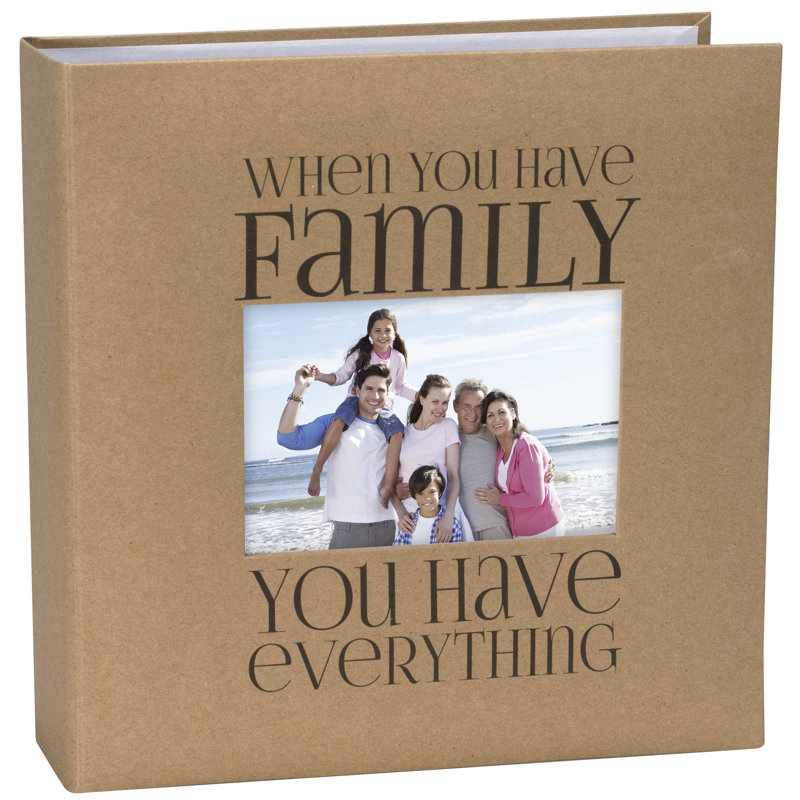 Album photo en papier famille kraft