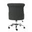 Chaise de bureau en tissu gris foncé - Base capitonnée de style simple et confortable