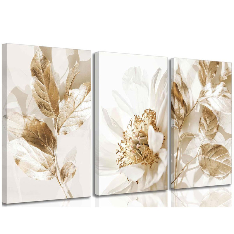 3 Piece Wrapped Canvas Print, 40 cm H x 30 cm W
