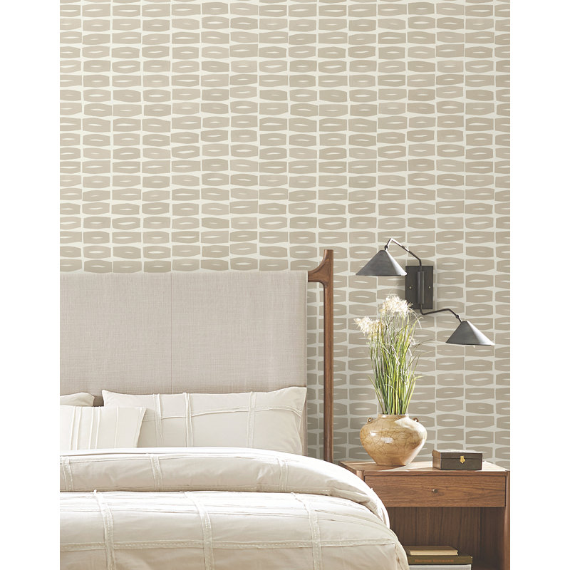 Papier peint carbone moderniste, Brun