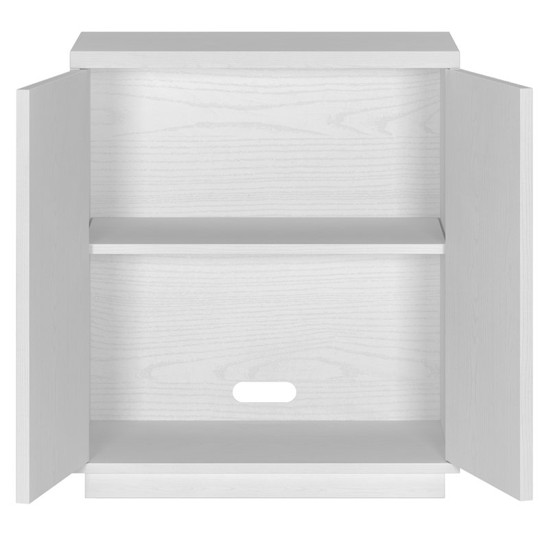 Armoire d'appoint rectangulaire large 27,75 po Warden, Blanc