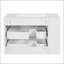 Meuble-lavabo mural 30 po avec 2 tiroirs, lavabo simple en céramique et rangement flottant pour salle de bain moderne-75532373