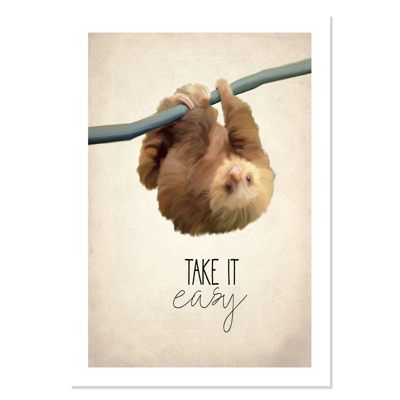 Rolled Take It Easy Paper Print, 40" H x 28" W x 1" D