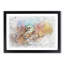 Autumn Leaves in Abstract - Picture Frame Graphic Art Print-55683426-55683427