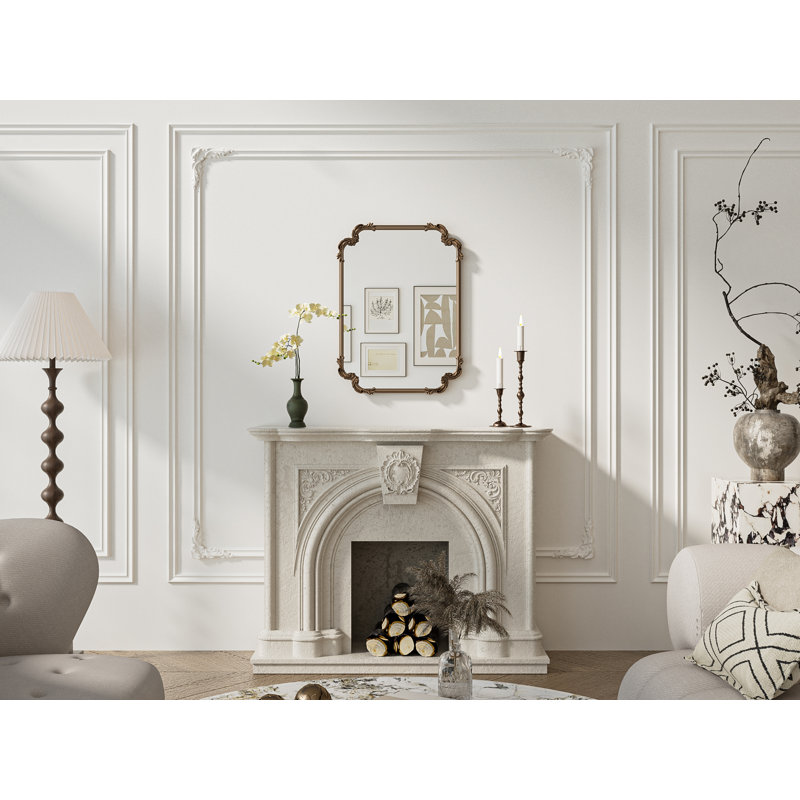 Miroir d'appoint Genan, Or antique, 30 po x 22 po