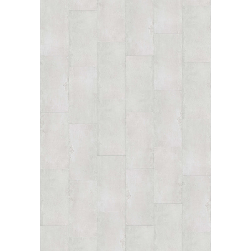 2mm Thick 12'' W x 24'' L Vinyl Plank, Silver White