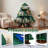 4-Tier 12-Compartment MDF Kids Bookshelf, Christmas Tree And Squirrel Design