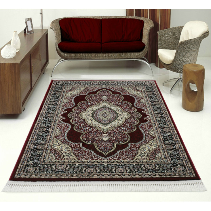 Chancery Kilim Wine Red Rug, Rectangle 160 x 230cm