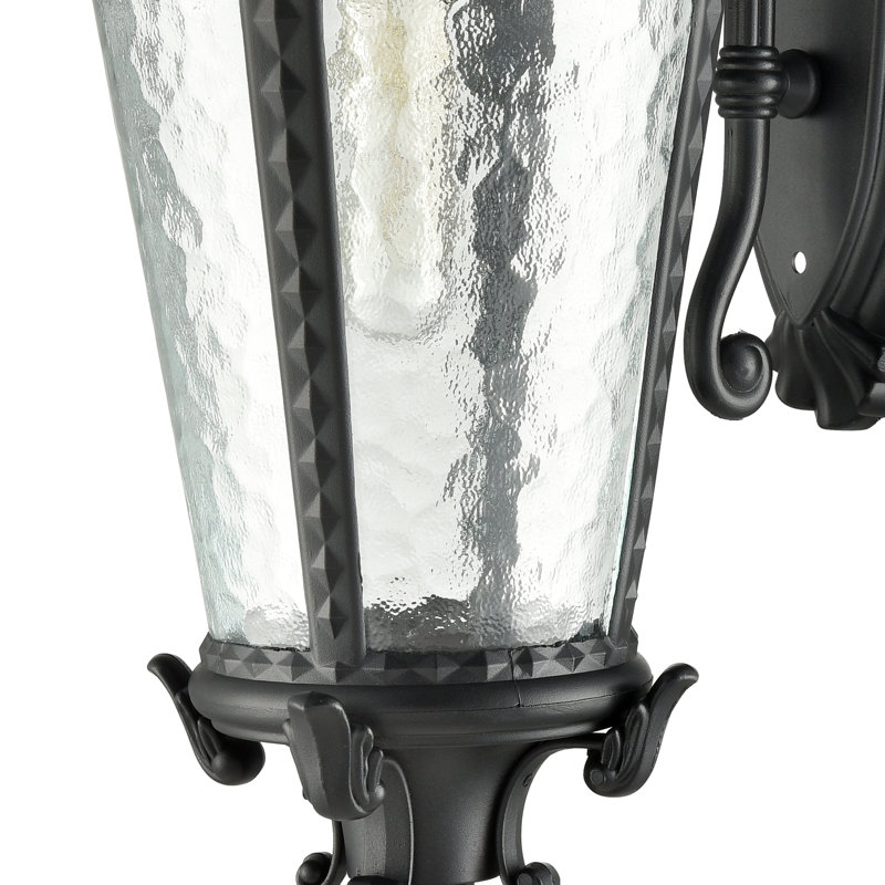 Moa Outdoor Aluminum Wall Light, Black