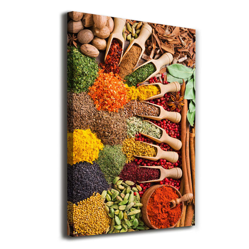 Spices 1 Piece Wrapped Canvas Wall Art