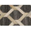Tapis gris moderne en similicuir 8X10