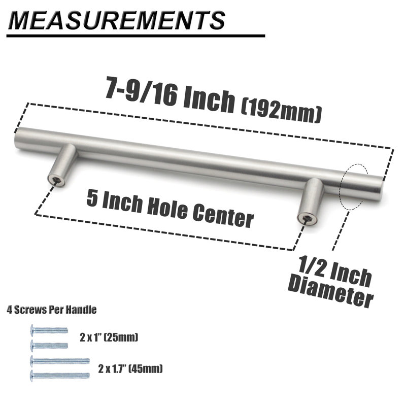 Bar Pull Multipack, Satin Nickel, 5"