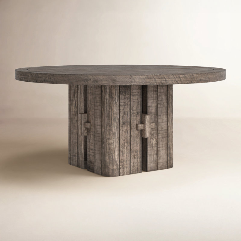 Rosemount 60" Solid Wood Dining Table, Gray