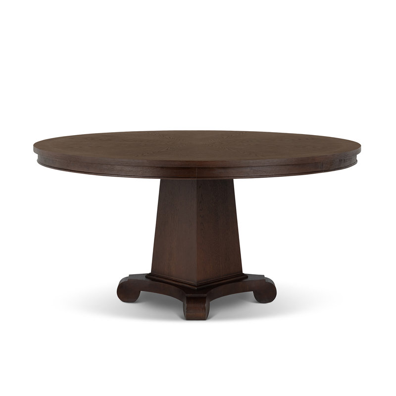 Round Dining Table, Dark Wood, Dark Wood