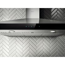 Elica Foglia 36 600 Cubic Feet Per Minute Ducted Wall Mount Range Hood  with Light Included