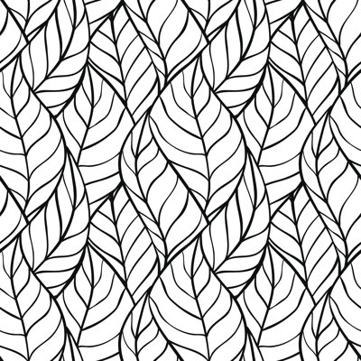 «Stylish Leaves», impression sur toile tendue