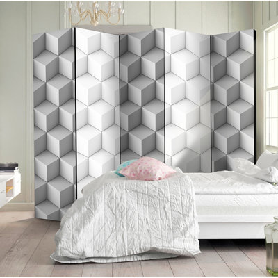 Bagby 172cm H Solid Wood Folding Room Divider