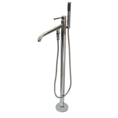 Robinet de baignoire autoportant 1 trou à une poignée avec douche à main Kingston Brass Concord