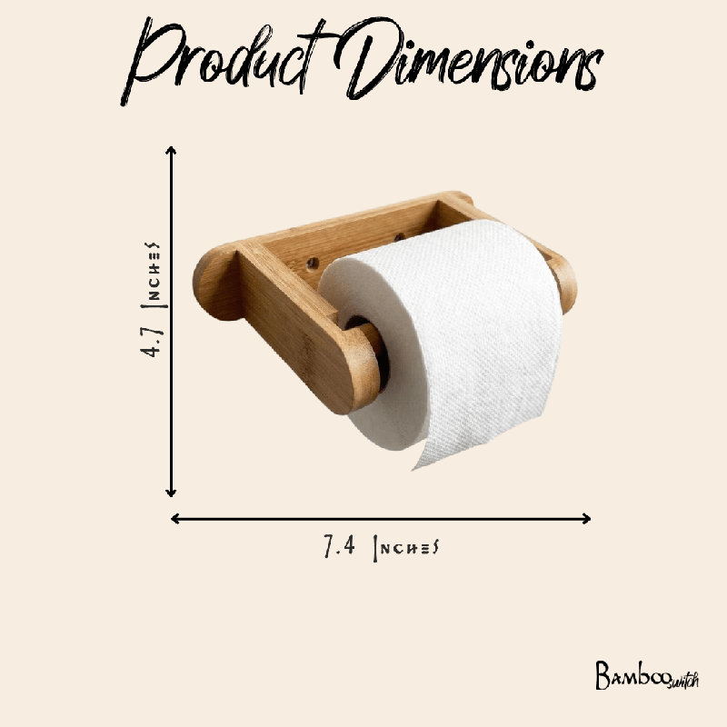 Bamboo Toilet Paper Holder
