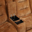 Canapé modulaire orange en chenille