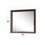 Miroir carré intemporel avec cadre robuste et naturel pour une décoration polyvalente