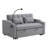 3 In 1 Convertible Sleeper Sofa Bed,Modern Velvet Loveseat Futon Sofa Couch W/Pullout Bed,Small Love Seat Lounge Sofa With Adjustable Backrest,Toss Pillows,Pockets-133478049